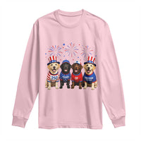Labrador Retriever Americas 250th Anniversary Long Sleeve Shirt 4th July US 250 Years Of Freedom Dog Lovers 1776 2026