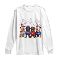 Labrador Retriever Americas 250th Anniversary Long Sleeve Shirt 4th July US 250 Years Of Freedom Dog Lovers 1776 2026