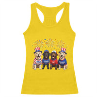 Labrador Retriever Americas 250th Anniversary Racerback Tank Top 4th July US 250 Years Of Freedom Dog Lovers 1776 2026