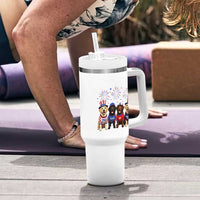 Labrador Retriever Americas 250th Anniversary Tumbler With Handle 4th July US 250 Years Of Freedom Dog Lovers 1776 2026