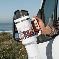 Labrador Retriever Americas 250th Anniversary Tumbler With Handle 4th July US 250 Years Of Freedom Dog Lovers 1776 2026
