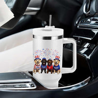 Labrador Retriever Americas 250th Anniversary Tumbler With Handle 4th July US 250 Years Of Freedom Dog Lovers 1776 2026