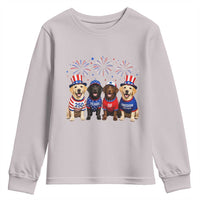 Labrador Retriever Americas 250th Anniversary Youth Sweatshirt 4th July US 250 Years Of Freedom Dog Lovers 1776 2026