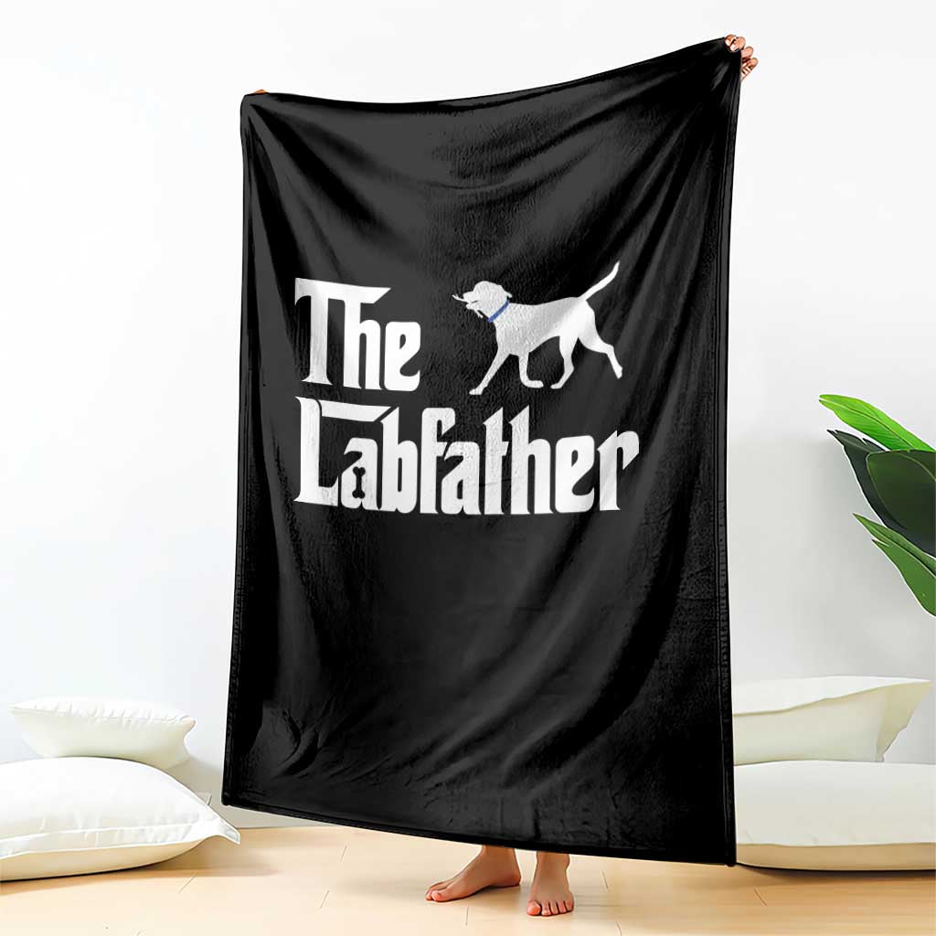 Funny Labrador Dad Throw Blanket The Lab Father Fathers Day Gifts For Dog Lovers Dad