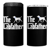 Funny Labrador Dad 4 in 1 Can Cooler Tumbler The Lab Father Fathers Day Gifts For Dog Lovers Dad