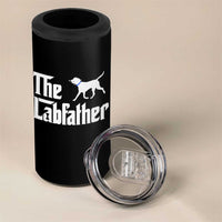 Funny Labrador Dad 4 in 1 Can Cooler Tumbler The Lab Father Fathers Day Gifts For Dog Lovers Dad