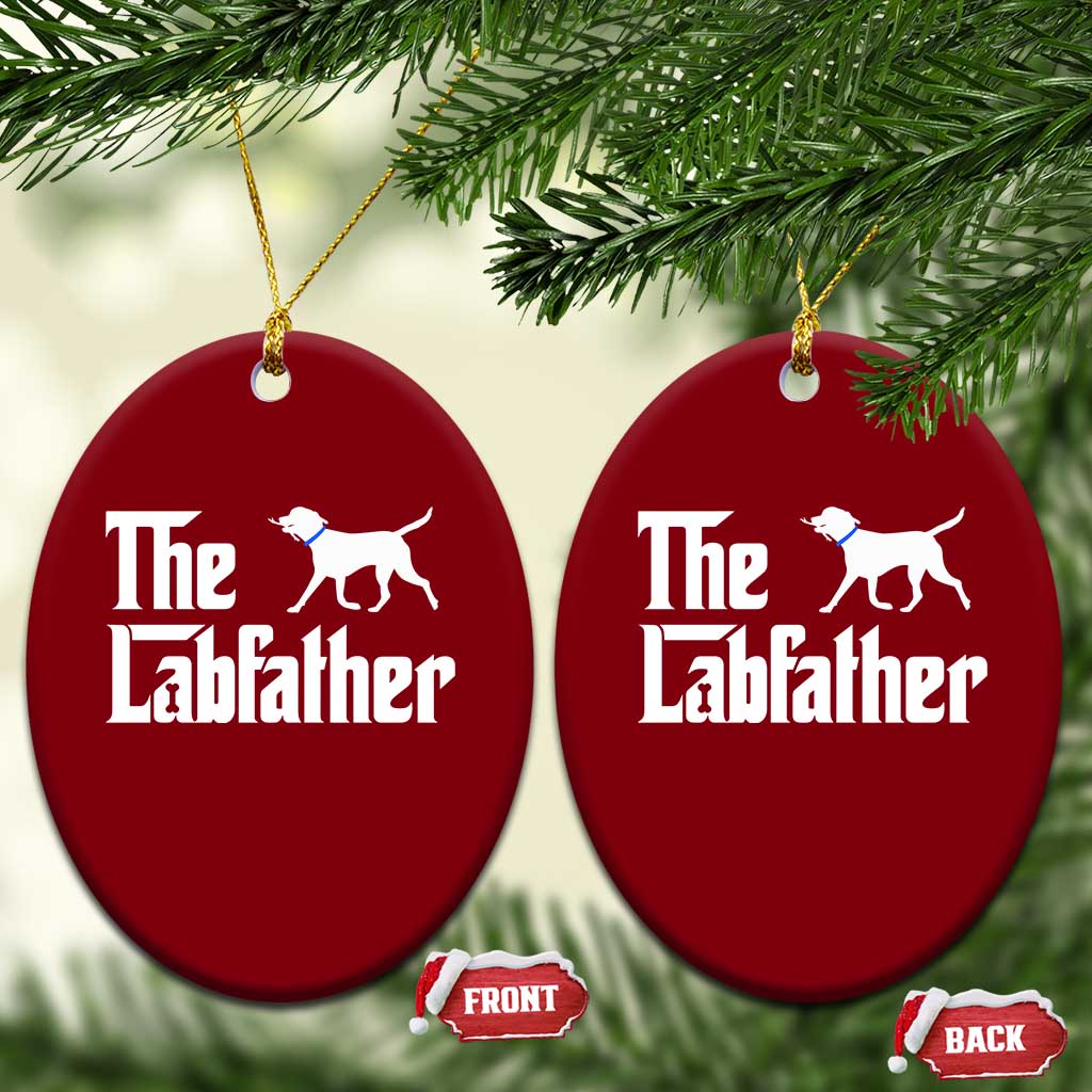 Funny Labrador Dad Ceramic Ornament The Lab Father Fathers Day Gifts For Dog Lovers Dad