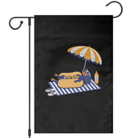 Funny Sausage Dog Garden Flag Retro Summer Hot Dog Graphic Dachshund Dog Lover Gift