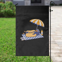 Funny Sausage Dog Garden Flag Retro Summer Hot Dog Graphic Dachshund Dog Lover Gift