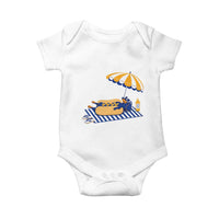 Funny Sausage Dog Baby Onesie Retro Summer Hot Dog Graphic Dachshund Dog Lover Gift