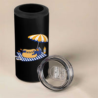 Funny Sausage Dog 4 in 1 Can Cooler Tumbler Retro Summer Hot Dog Graphic Dachshund Dog Lover Gift