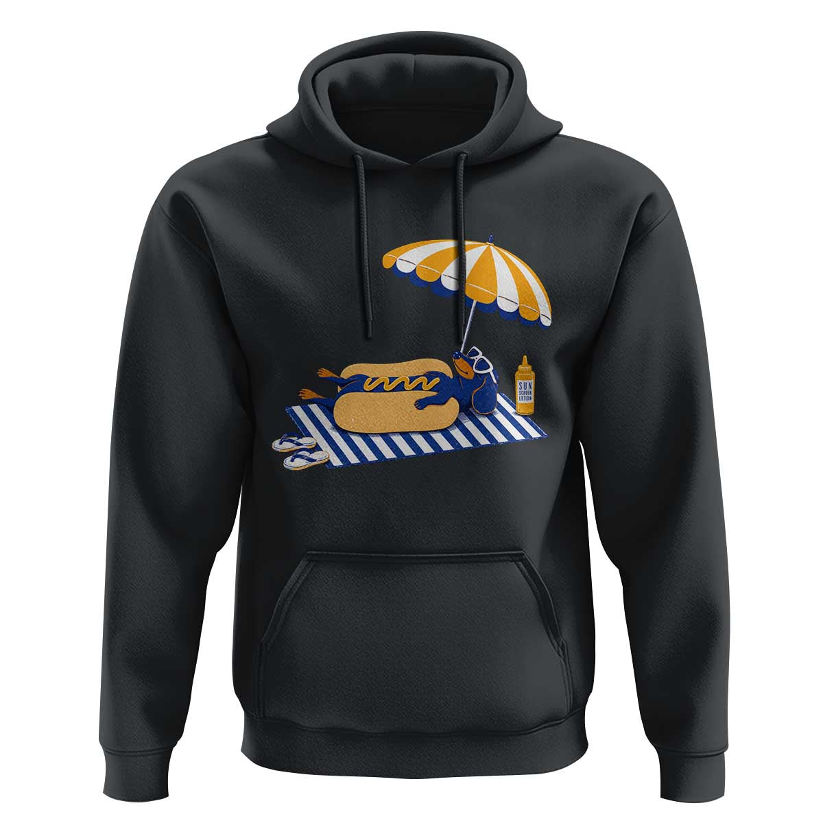 Funny Sausage Dog Hoodie Retro Summer Hot Dog Graphic Dachshund Dog Lover Gift