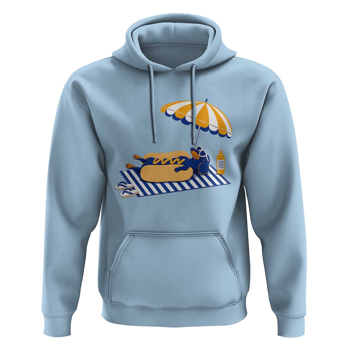 Funny Sausage Dog Hoodie Retro Summer Hot Dog Graphic Dachshund Dog Lover Gift