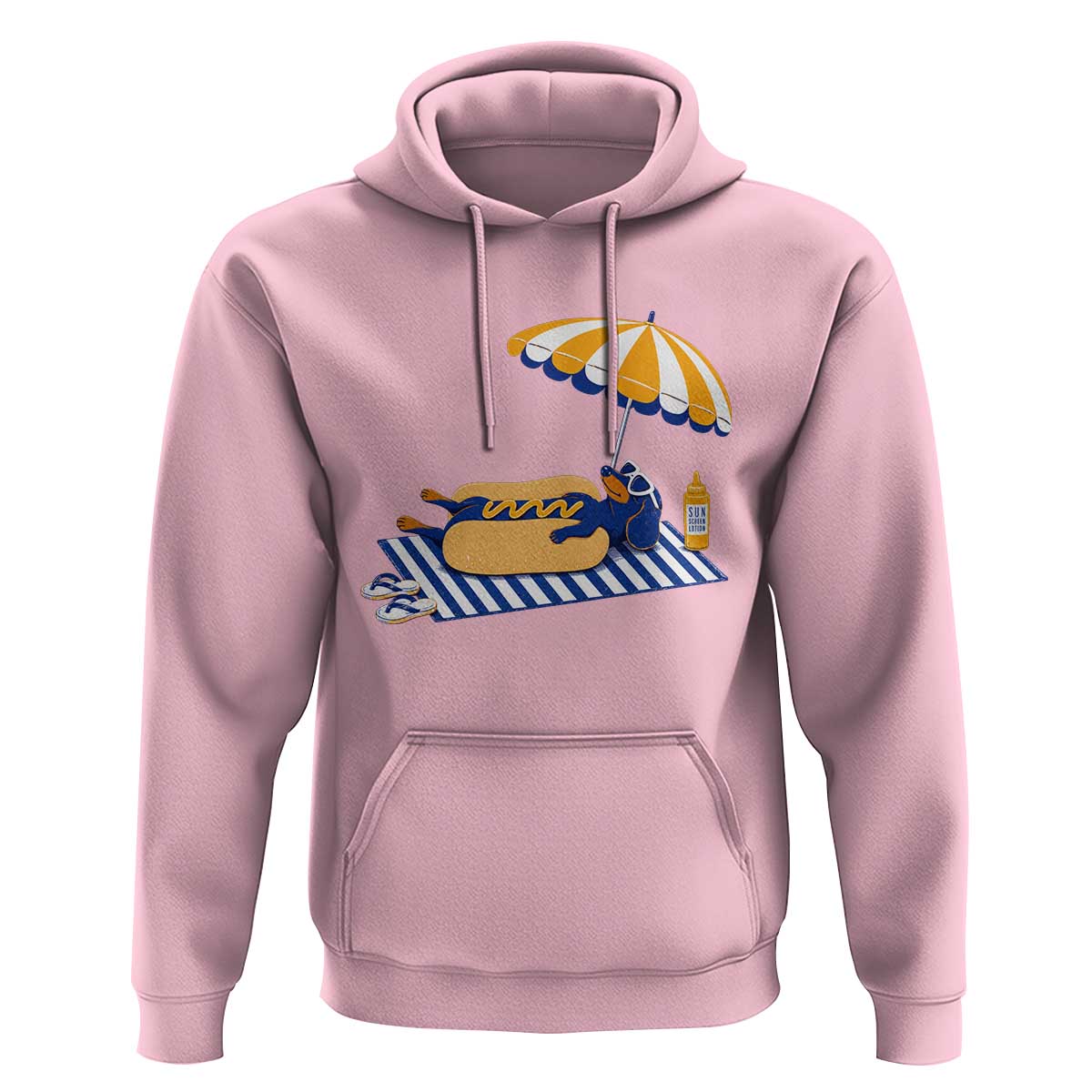 Funny Sausage Dog Hoodie Retro Summer Hot Dog Graphic Dachshund Dog Lover Gift