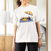 Funny Sausage Dog T Shirt For Women Retro Summer Hot Dog Graphic Dachshund Dog Lover Gift