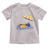 Funny Sausage Dog Toddler T Shirt Retro Summer Hot Dog Graphic Dachshund Dog Lover Gift
