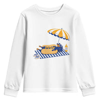 Funny Sausage Dog Youth Sweatshirt Retro Summer Hot Dog Graphic Dachshund Dog Lover Gift