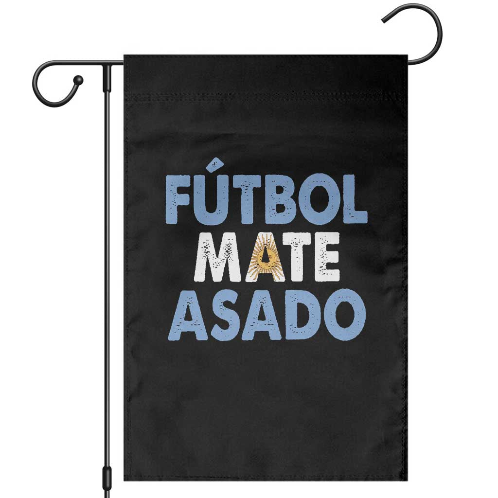 Futbol Mate Asado Argentina Soccer Fan Garden Flag Argentinian Flag Pride Vintage Football Lovers