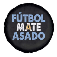 Futbol Mate Asado Argentina Soccer Fan Spare Tire Cover Argentinian Flag Pride Vintage Football Lovers