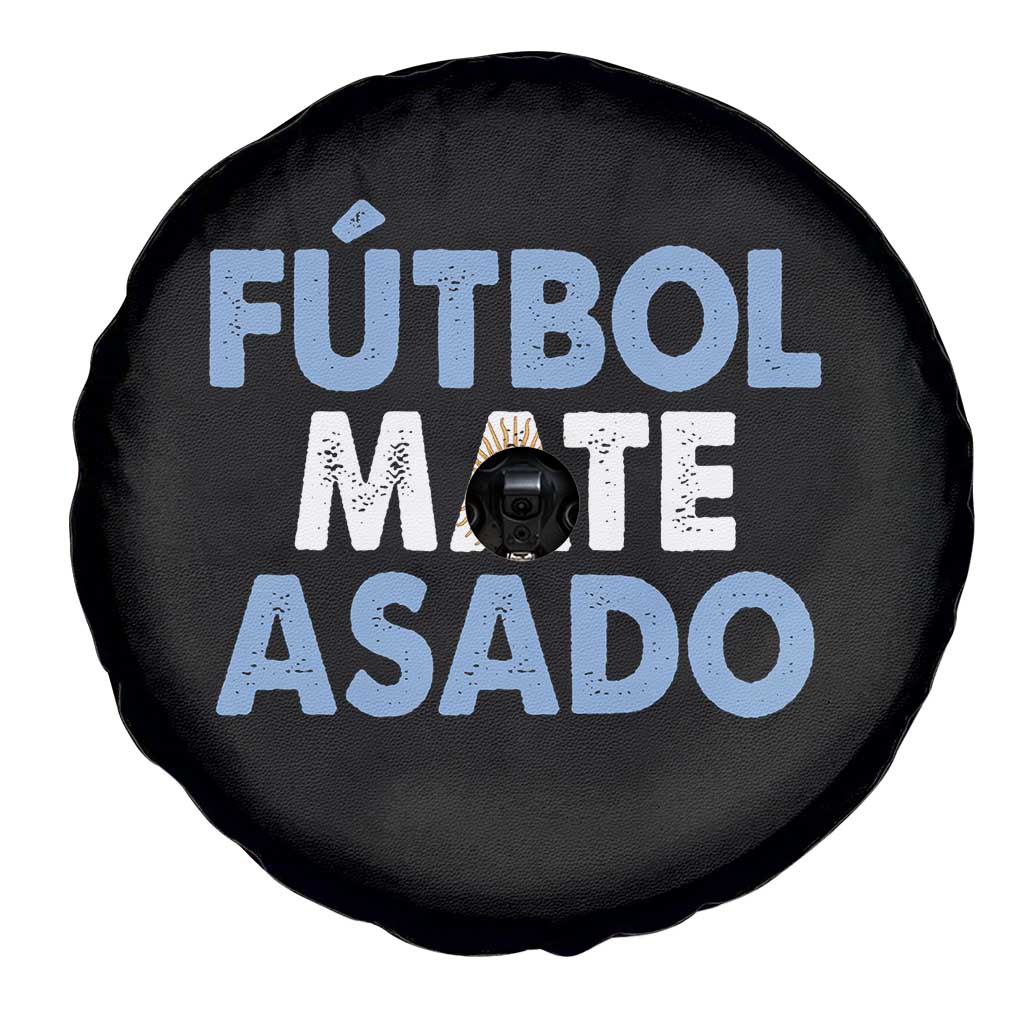 Futbol Mate Asado Argentina Soccer Fan Spare Tire Cover Argentinian Flag Pride Vintage Football Lovers
