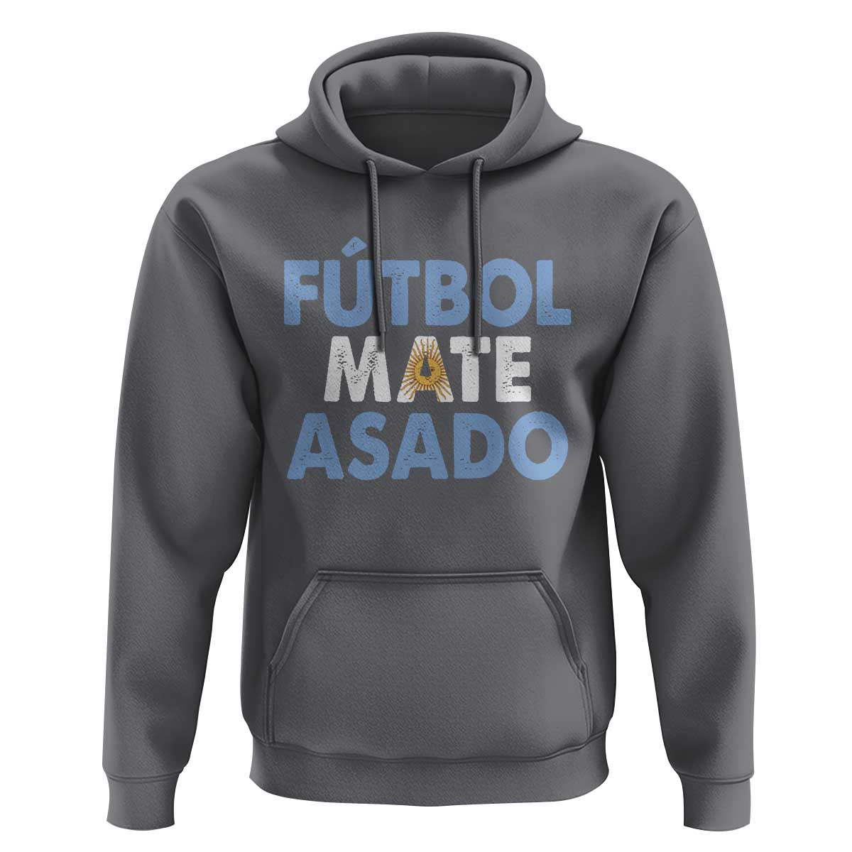 Futbol Mate Asado Argentina Soccer Fan Hoodie Argentinian Flag Pride Vintage Football Lovers