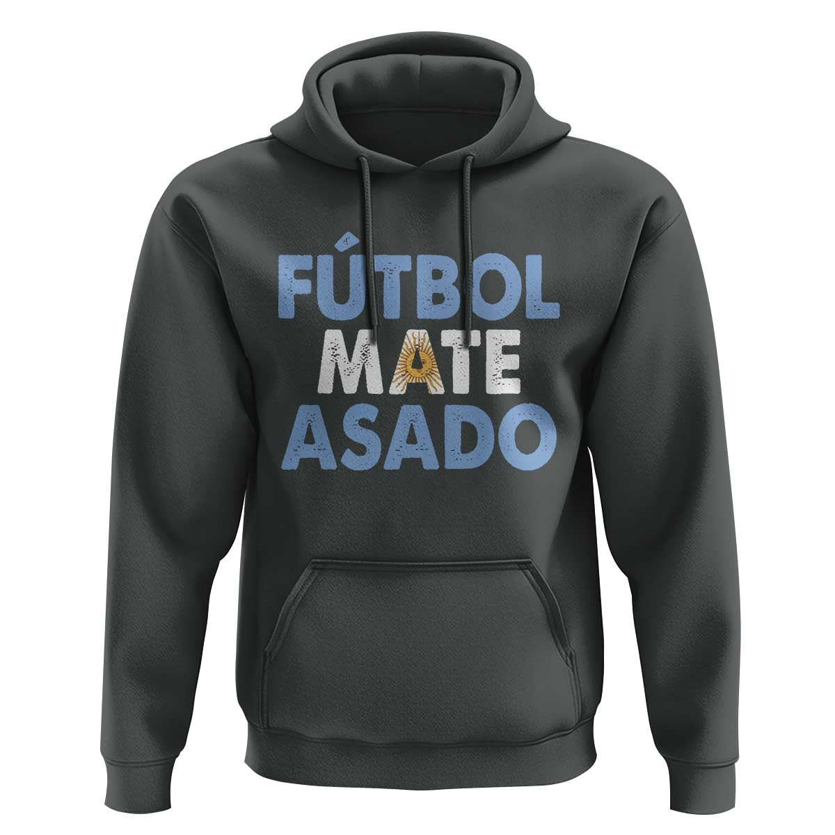 Futbol Mate Asado Argentina Soccer Fan Hoodie Argentinian Flag Pride Vintage Football Lovers