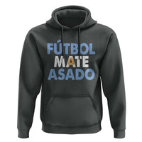 Futbol Mate Asado Argentina Soccer Fan Hoodie Argentinian Flag Pride Vintage Football Lovers