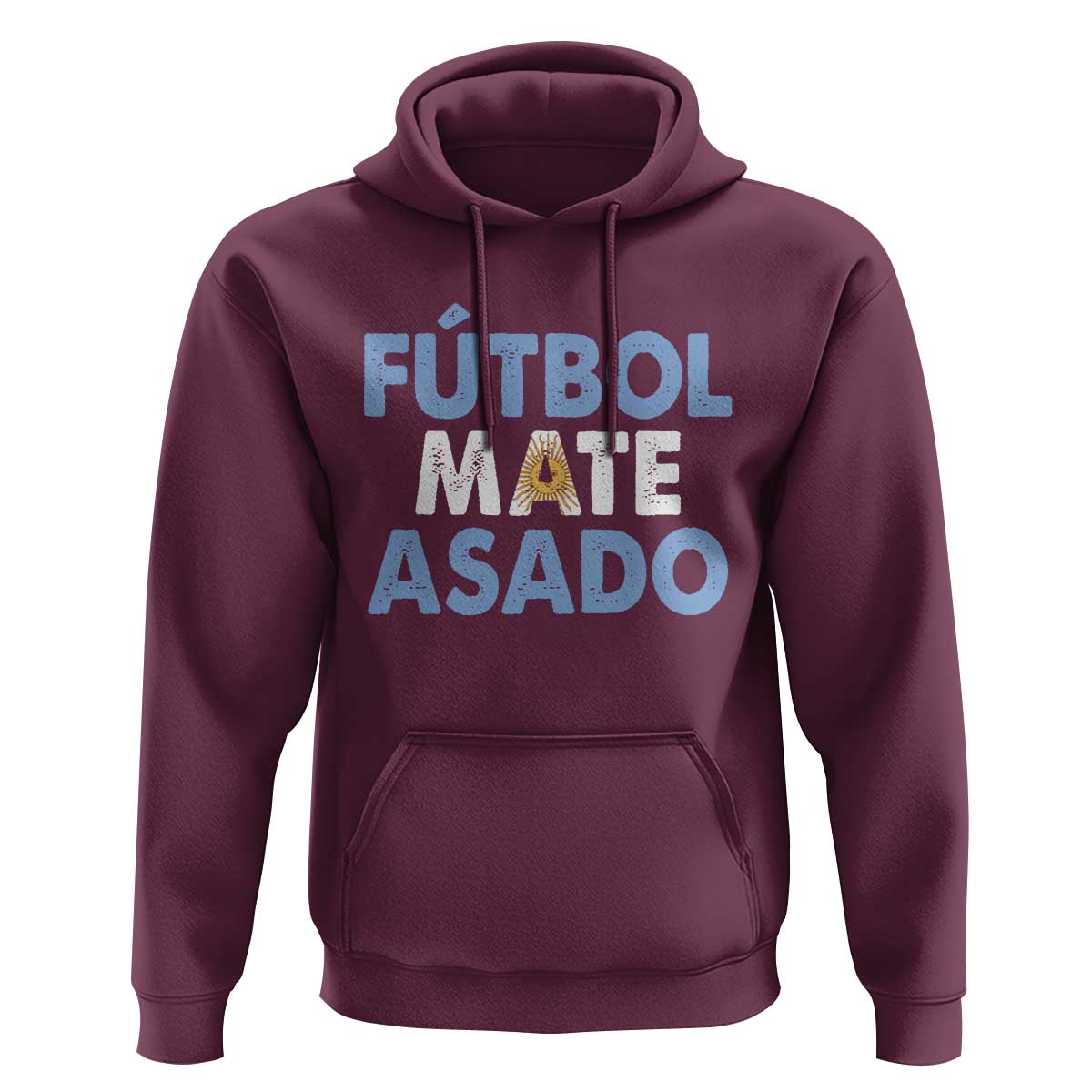 Futbol Mate Asado Argentina Soccer Fan Hoodie Argentinian Flag Pride Vintage Football Lovers