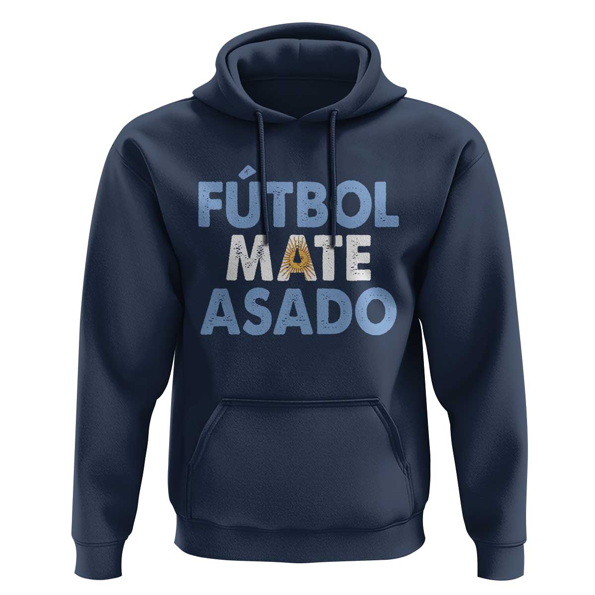 Futbol Mate Asado Argentina Soccer Fan Hoodie Argentinian Flag Pride Vintage Football Lovers