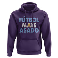 Futbol Mate Asado Argentina Soccer Fan Hoodie Argentinian Flag Pride Vintage Football Lovers