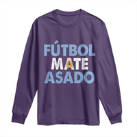 Futbol Mate Asado Argentina Soccer Fan Long Sleeve Shirt Argentinian Flag Pride Vintage Football Lovers