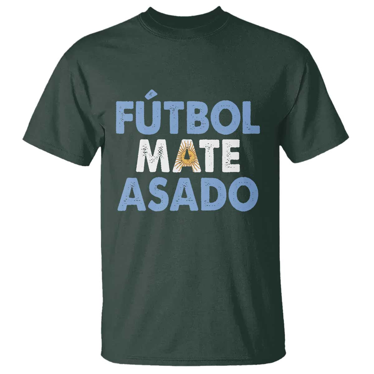 Futbol Mate Asado Argentina Soccer Fan T Shirt Argentinian Flag Pride Vintage Football Lovers