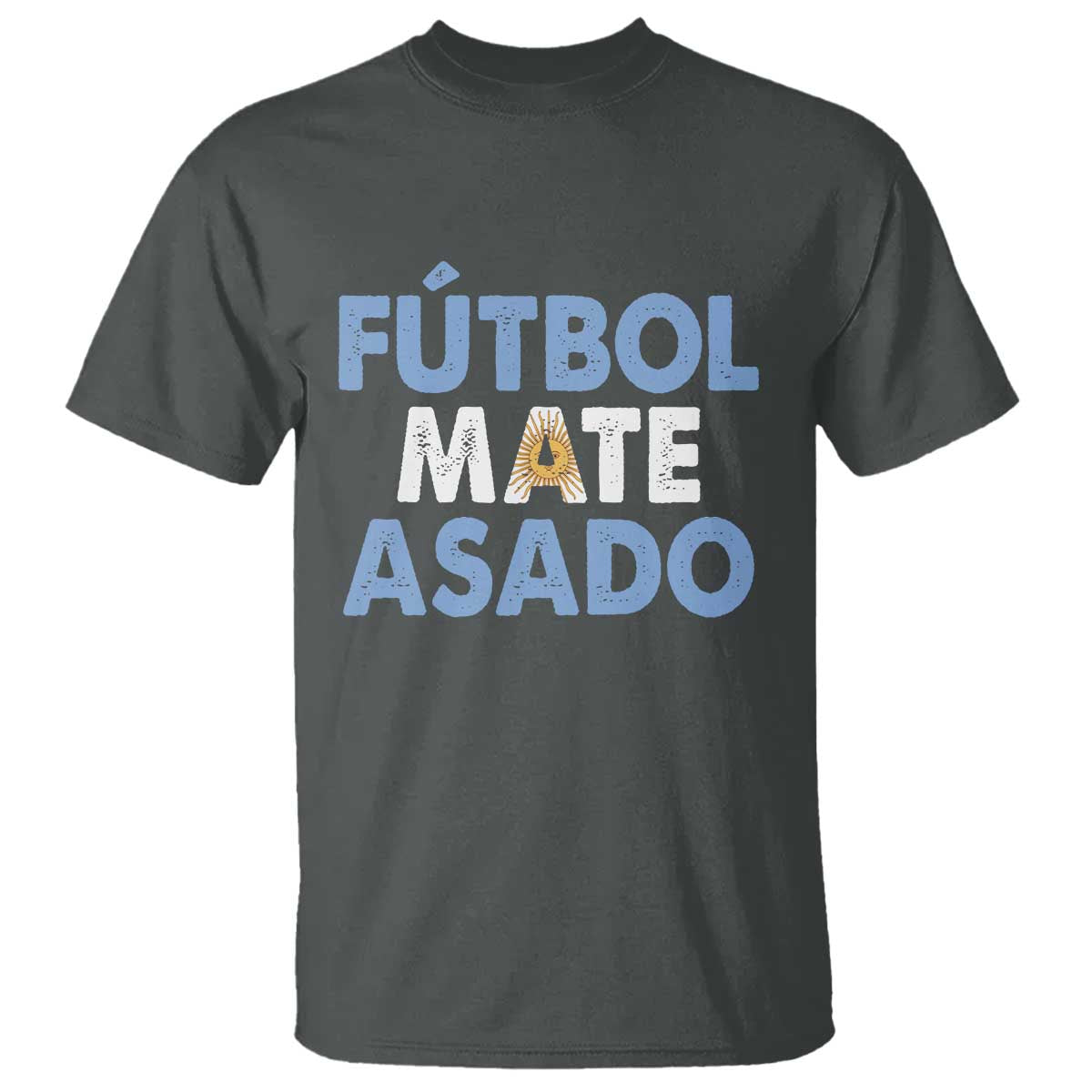 Futbol Mate Asado Argentina Soccer Fan T Shirt Argentinian Flag Pride Vintage Football Lovers