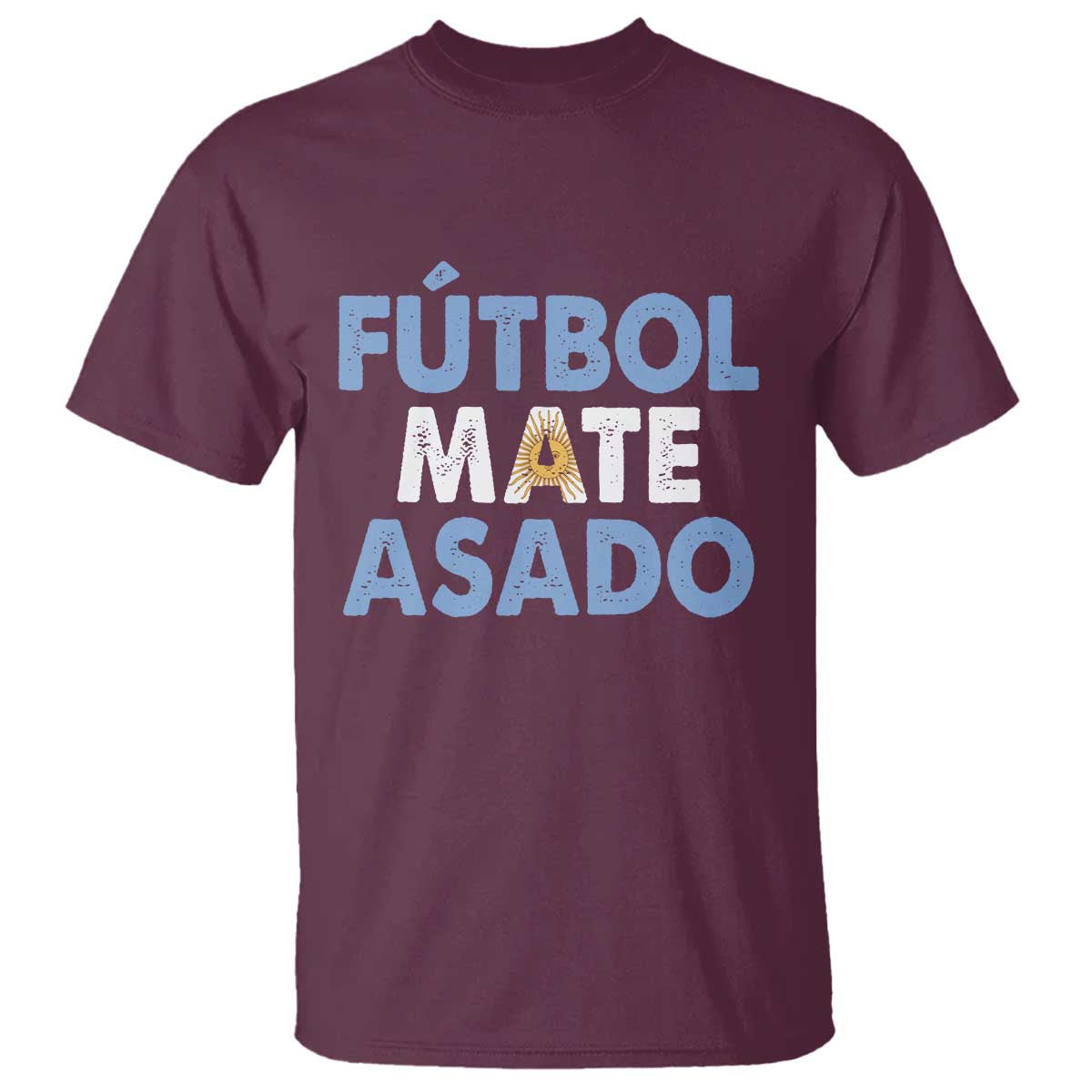 Futbol Mate Asado Argentina Soccer Fan T Shirt Argentinian Flag Pride Vintage Football Lovers