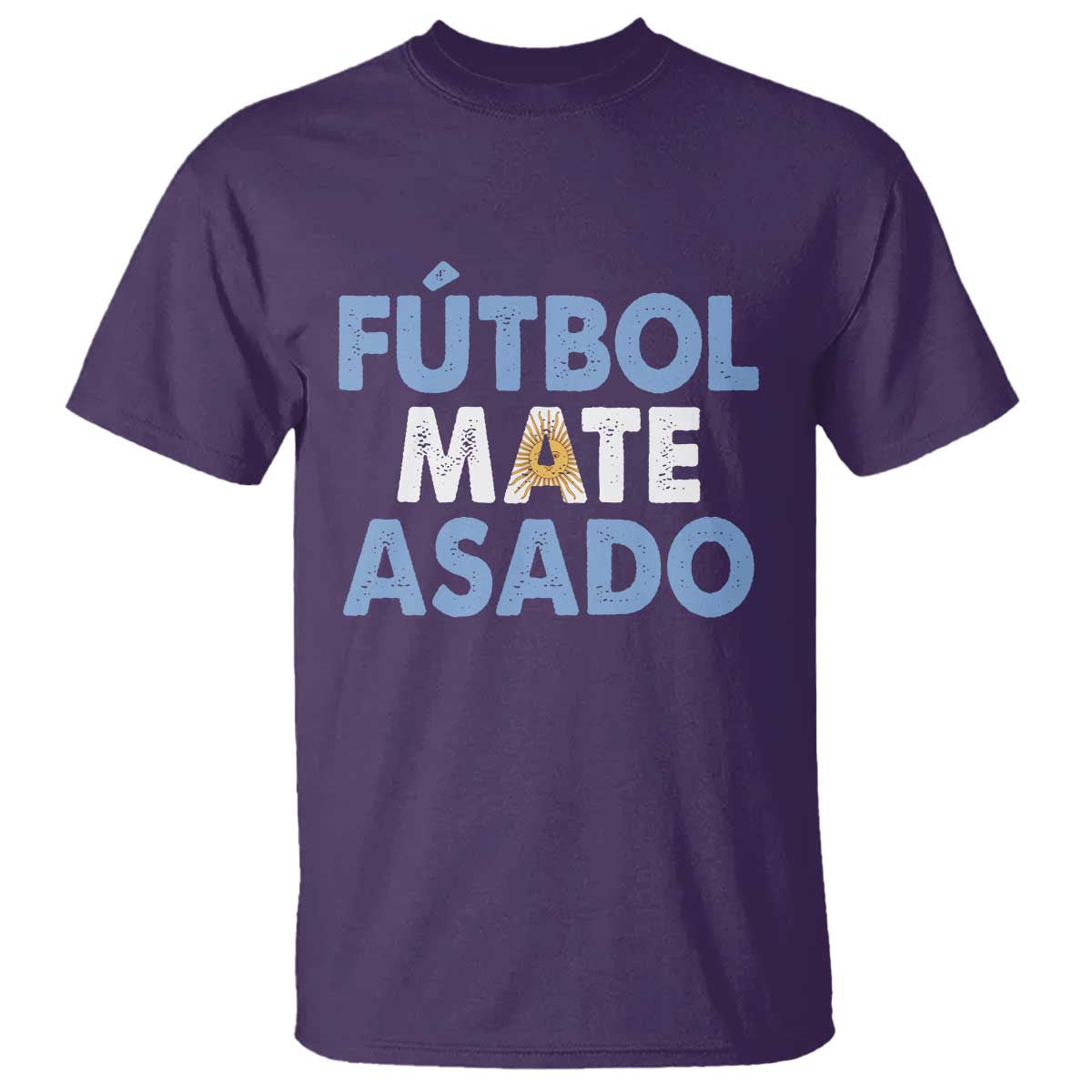 Futbol Mate Asado Argentina Soccer Fan T Shirt Argentinian Flag Pride Vintage Football Lovers