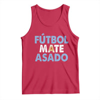 Futbol Mate Asado Argentina Soccer Fan Tank Top Argentinian Flag Pride Vintage Football Lovers