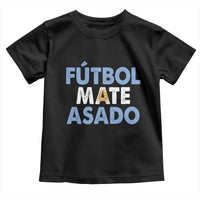 Futbol Mate Asado Argentina Soccer Fan Toddler T Shirt Argentinian Flag Pride Vintage Football Lovers