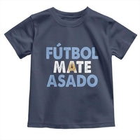 Futbol Mate Asado Argentina Soccer Fan Toddler T Shirt Argentinian Flag Pride Vintage Football Lovers