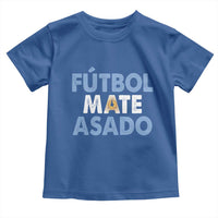 Futbol Mate Asado Argentina Soccer Fan Toddler T Shirt Argentinian Flag Pride Vintage Football Lovers