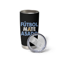 Futbol Mate Asado Argentina Soccer Fan Tumbler Cup Argentinian Flag Pride Vintage Football Lovers