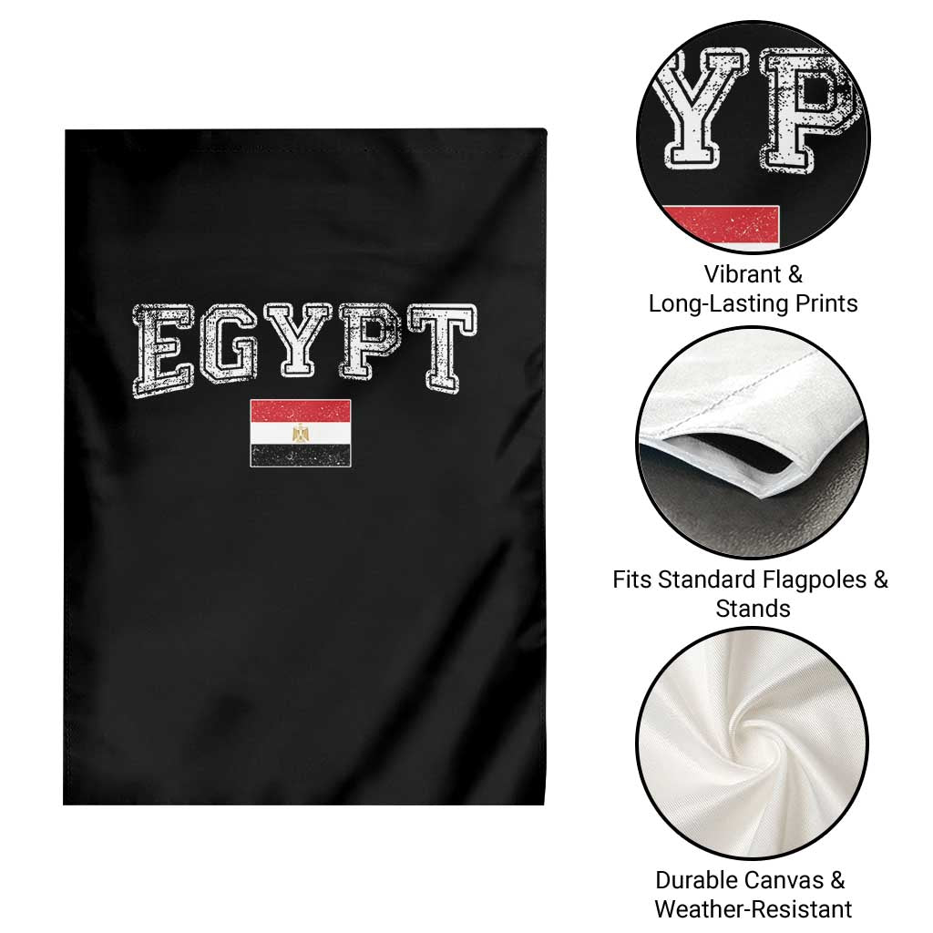 Vintage Egypt Garden Flag Distressed Flag Patriotic Football Fan Pride Gift for Egyptians