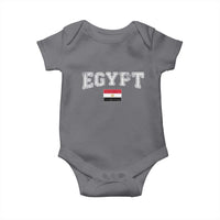 Vintage Egypt Baby Onesie Distressed Flag Patriotic Football Fan Pride Gift for Egyptians