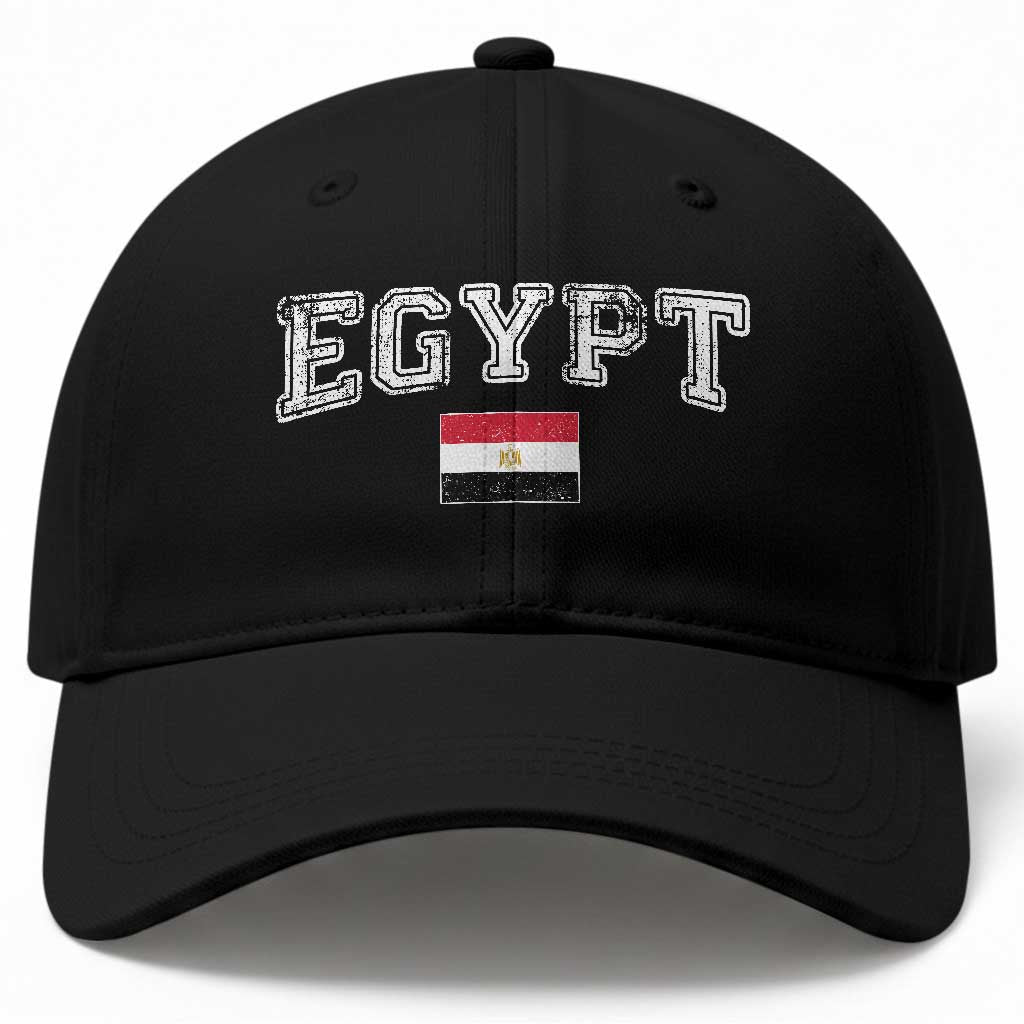 Vintage Egypt Baseball Cap Distressed Flag Patriotic Football Fan Pride Gift for Egyptians