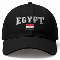 Vintage Egypt Baseball Cap Distressed Flag Patriotic Football Fan Pride Gift for Egyptians
