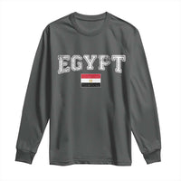 Vintage Egypt Long Sleeve Shirt Distressed Flag Patriotic Football Fan Pride Gift for Egyptians