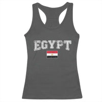 Vintage Egypt Racerback Tank Top Distressed Flag Patriotic Football Fan Pride Gift for Egyptians