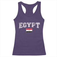 Vintage Egypt Racerback Tank Top Distressed Flag Patriotic Football Fan Pride Gift for Egyptians