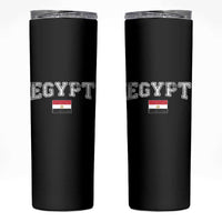 Vintage Egypt Skinny Tumbler Distressed Flag Patriotic Football Fan Pride Gift for Egyptians