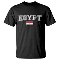 Vintage Egypt T Shirt Distressed Flag Patriotic Football Fan Pride Gift for Egyptians