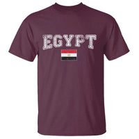 Vintage Egypt T Shirt Distressed Flag Patriotic Football Fan Pride Gift for Egyptians